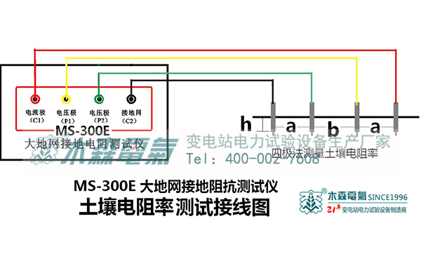 土壤电阻率的测量接线图