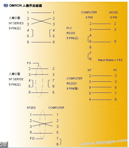 232串口引脚接线图
