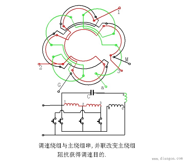 单相调速电机接线图_接线图分享 单相调速电机接线图