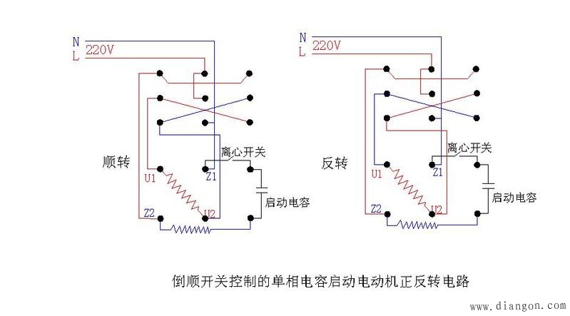 倒顺开关接线图_两相倒顺开关接线图_220v倒顺开关接线图_倒顺开关的_接线图分享 倒顺开关接线图_两相倒顺开关接线图_220v倒顺开关接线图_倒顺开关的