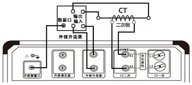 湖北互感器测试仪变比极性试验外接升流器接线图