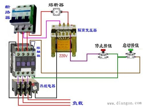 24v继电器液压接线图