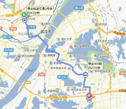 汉口站乘车路线.